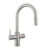 Multi-Tap Classic 3in1 Kokend Water Kraan <br /> met uitloop Geborsteld RVS - Rond Multi-Tap Classic 3in1 Kokend Water Kraan <br /> met uitloop Geborsteld RVS - Rond